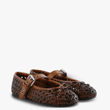 Brown shoes, front view
