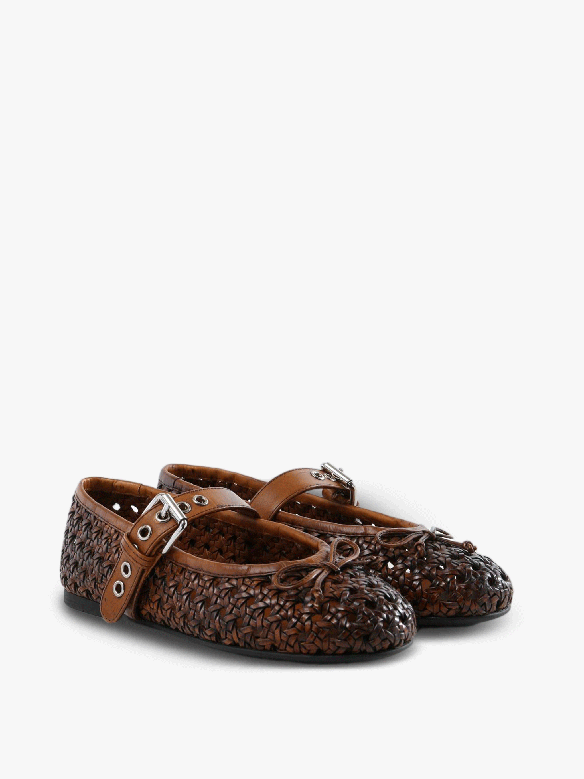 Brown shoes, front view