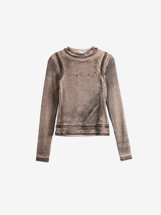 Brown t-shirt, front view