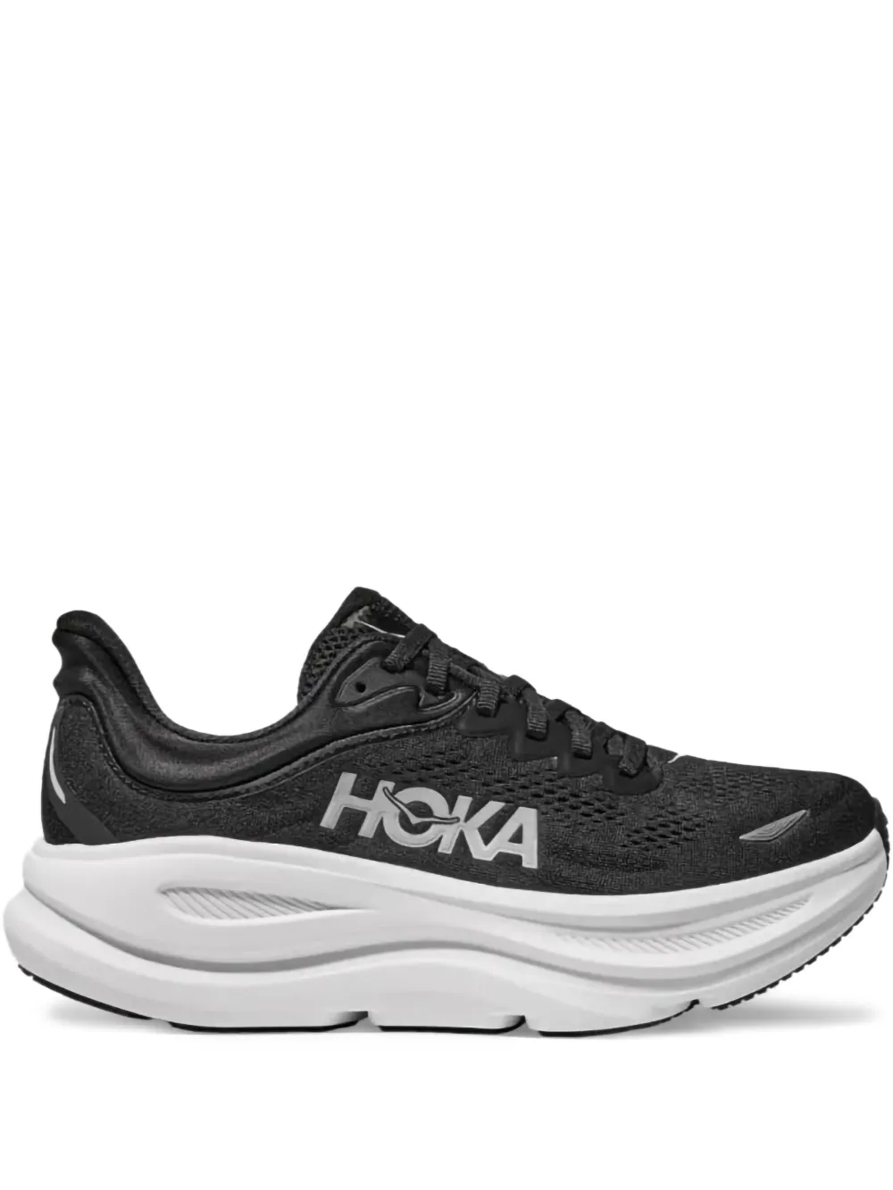 Black sneakers, front view