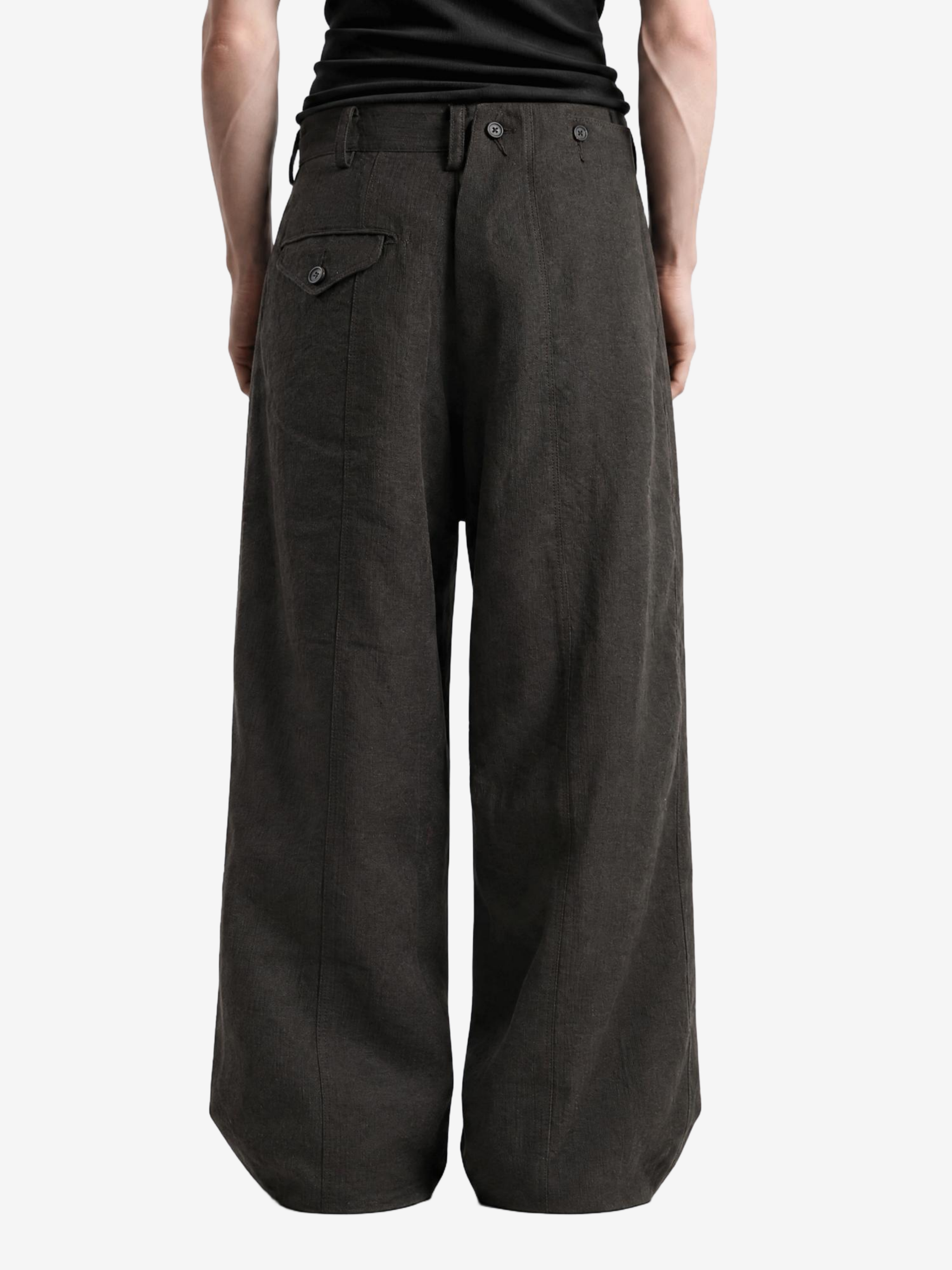Black pants, full body view