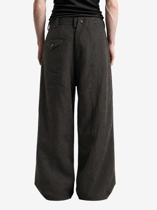 Black pants, full body view