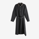 Black coat, front view
