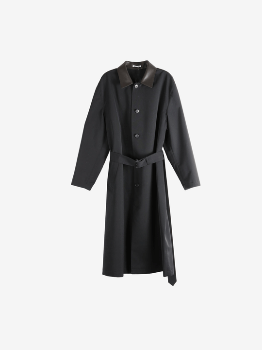 Black coat, front view