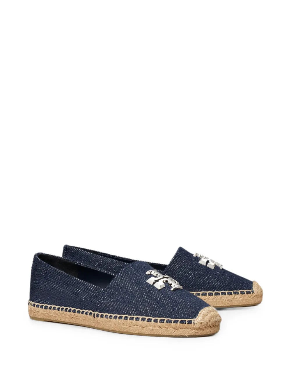Navy shoes, front view