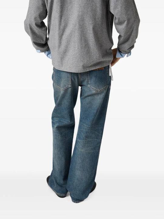 Blue jeans, full body view