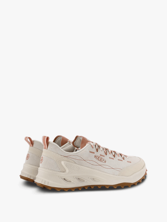 Tan shoes, side view