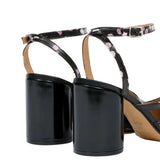 Black sandals, side view