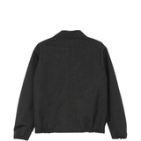 Black jacket, back view