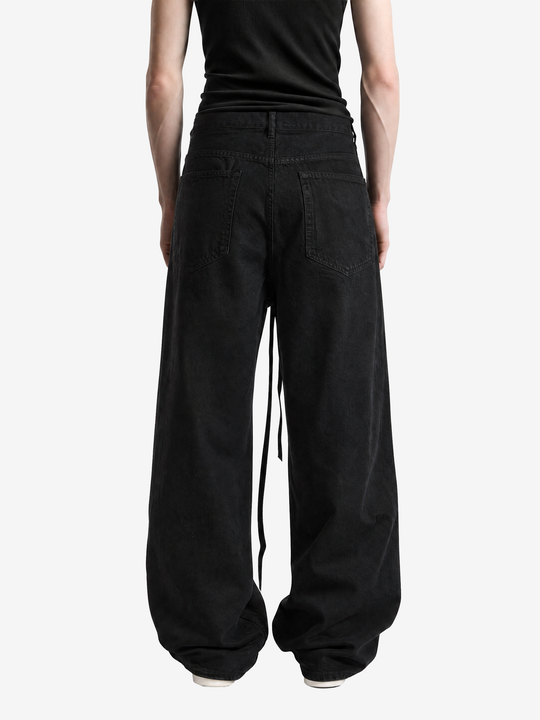 Black pants, full body view