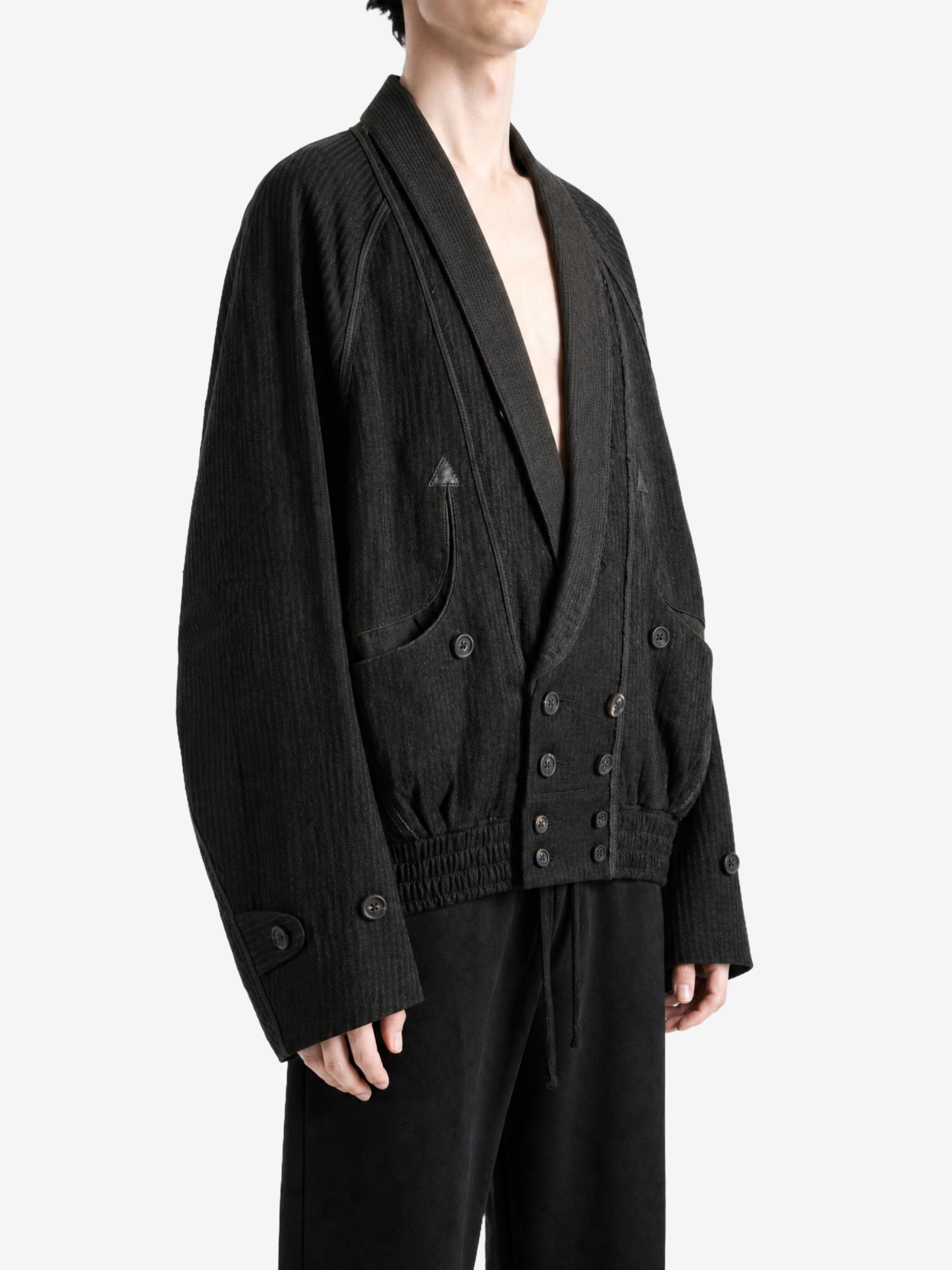 Black jacket, front view