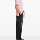 pink t-shirt, full body view