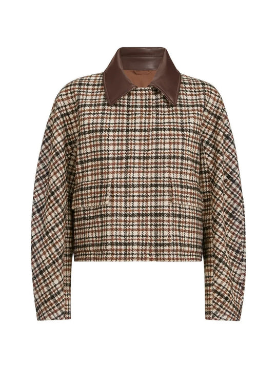 Brown jacket, front view
