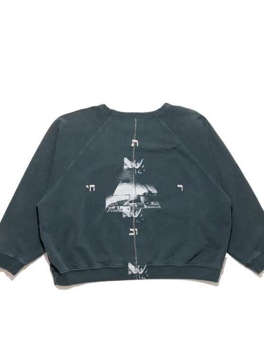 Navy hoodie, front view