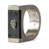 PARTS OF FOUR - Plate Ring Single (0.6 CT, Diamond Fragment, 9mm, MA+KA+FRDIA)