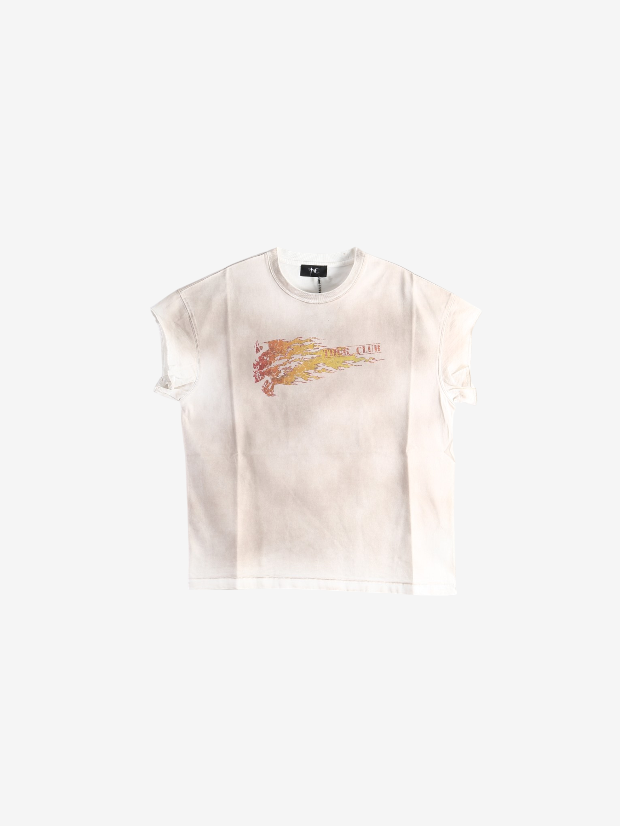 Tan t-shirt, front view