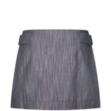 Grey skirt,back view