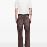 Brown pants, full body view