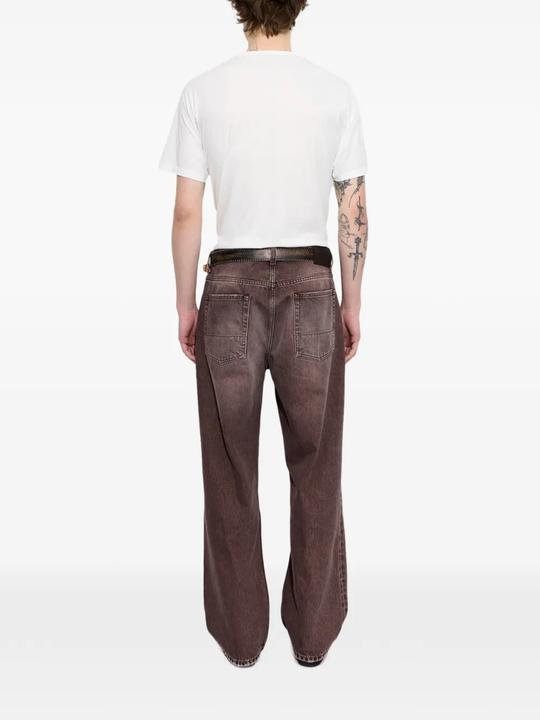 Brown pants, full body view