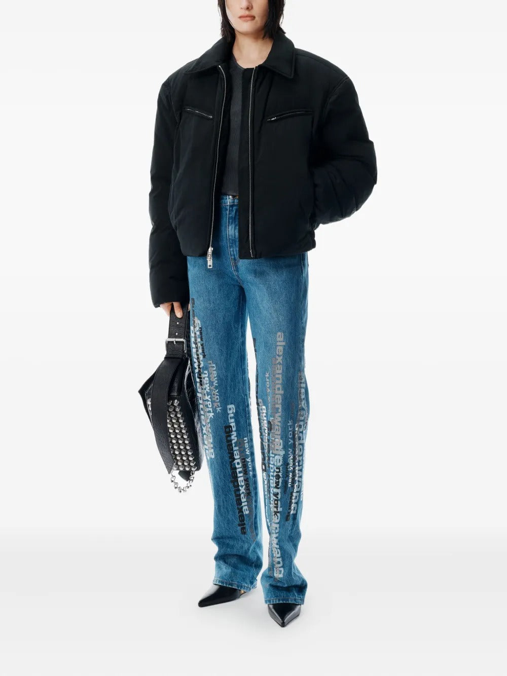 Blue jeans, full body view