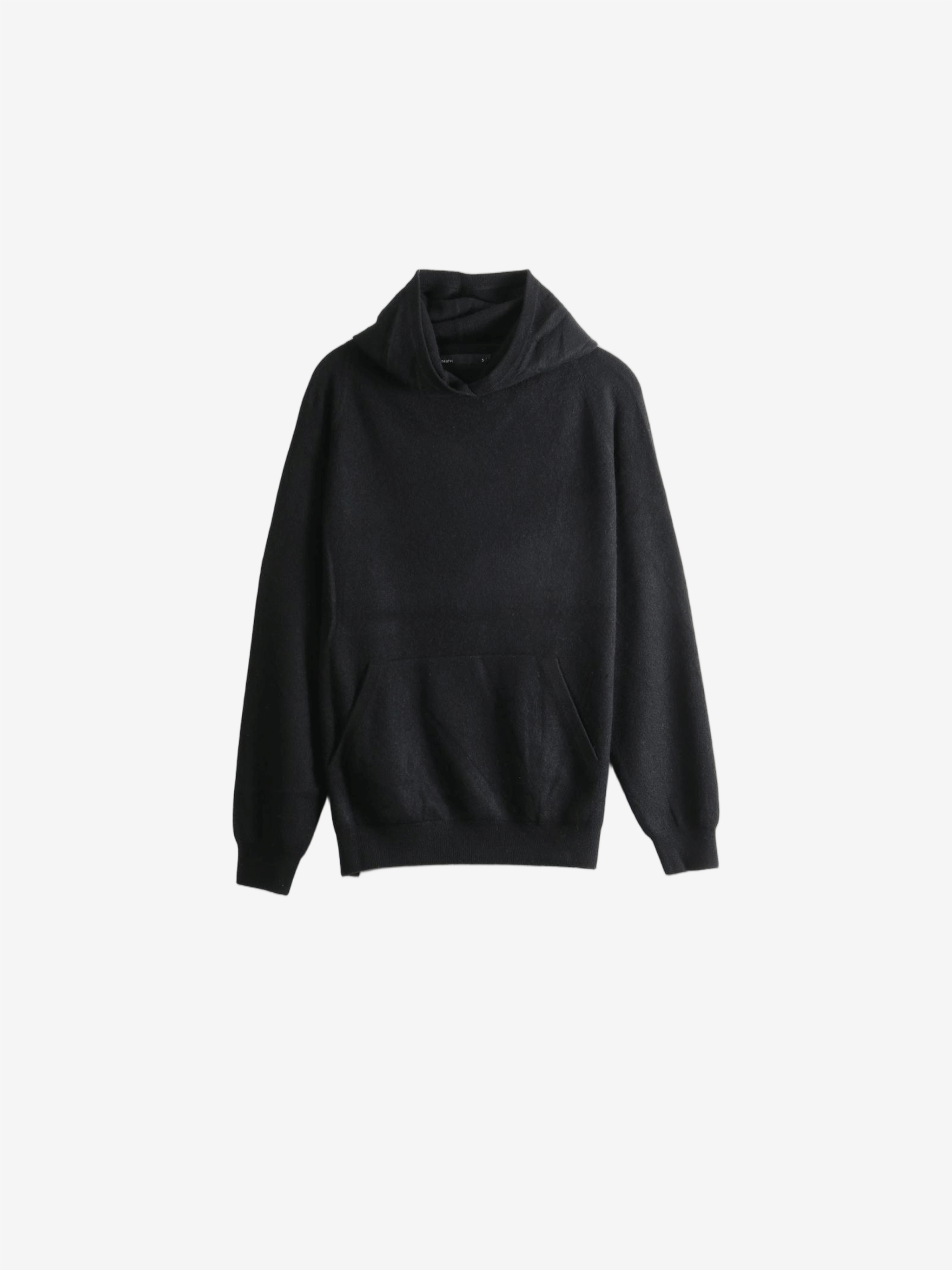 Black hoodie, front view
