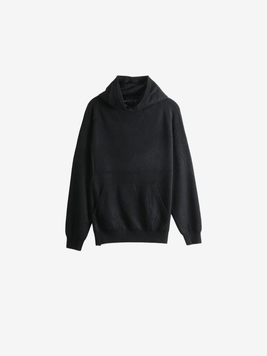 Black hoodie, front view
