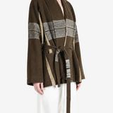 Brown jacket, front view