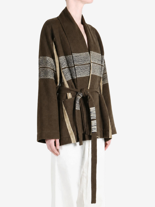 Brown jacket, front view