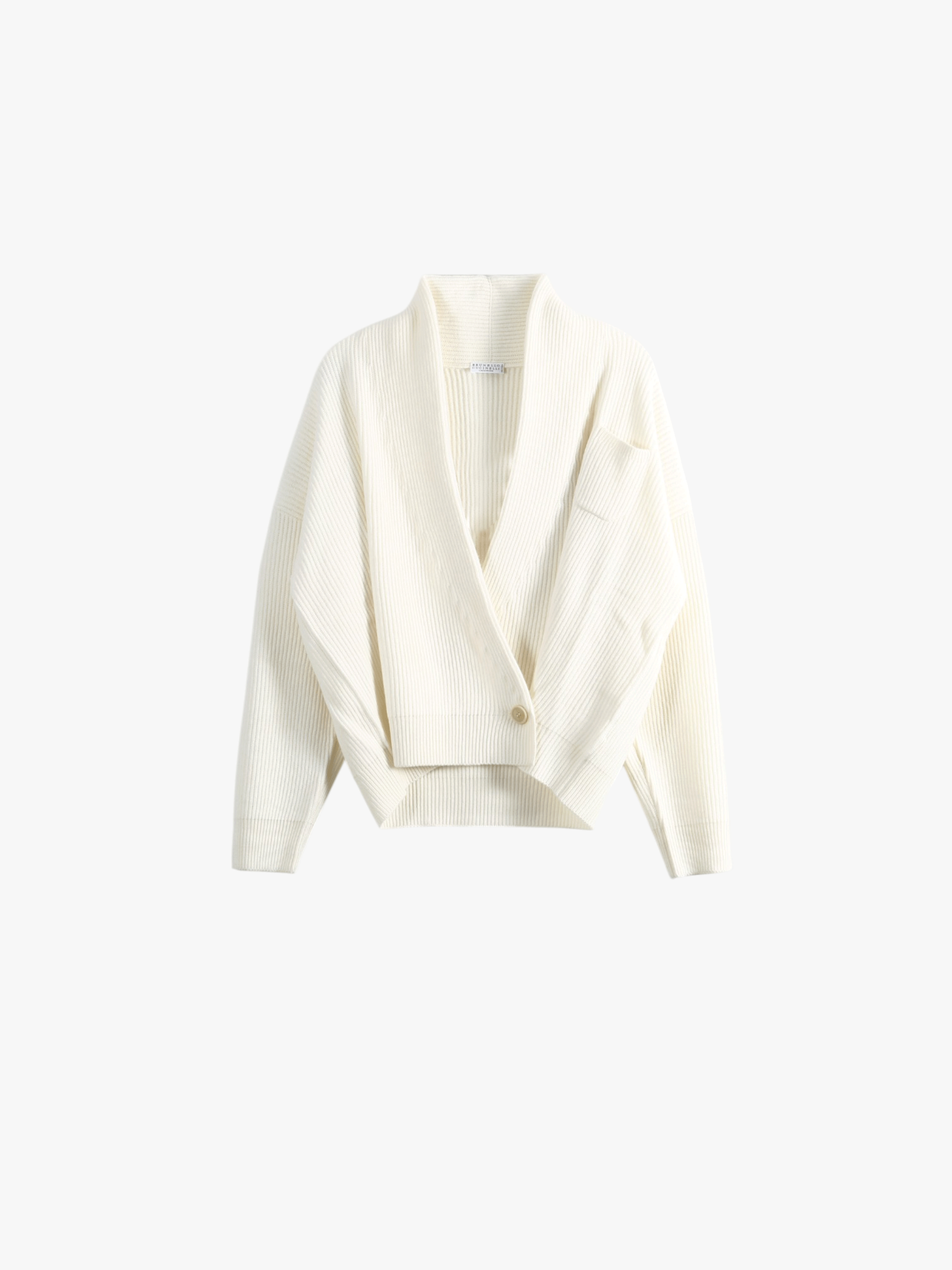 Tan knitwear, front view