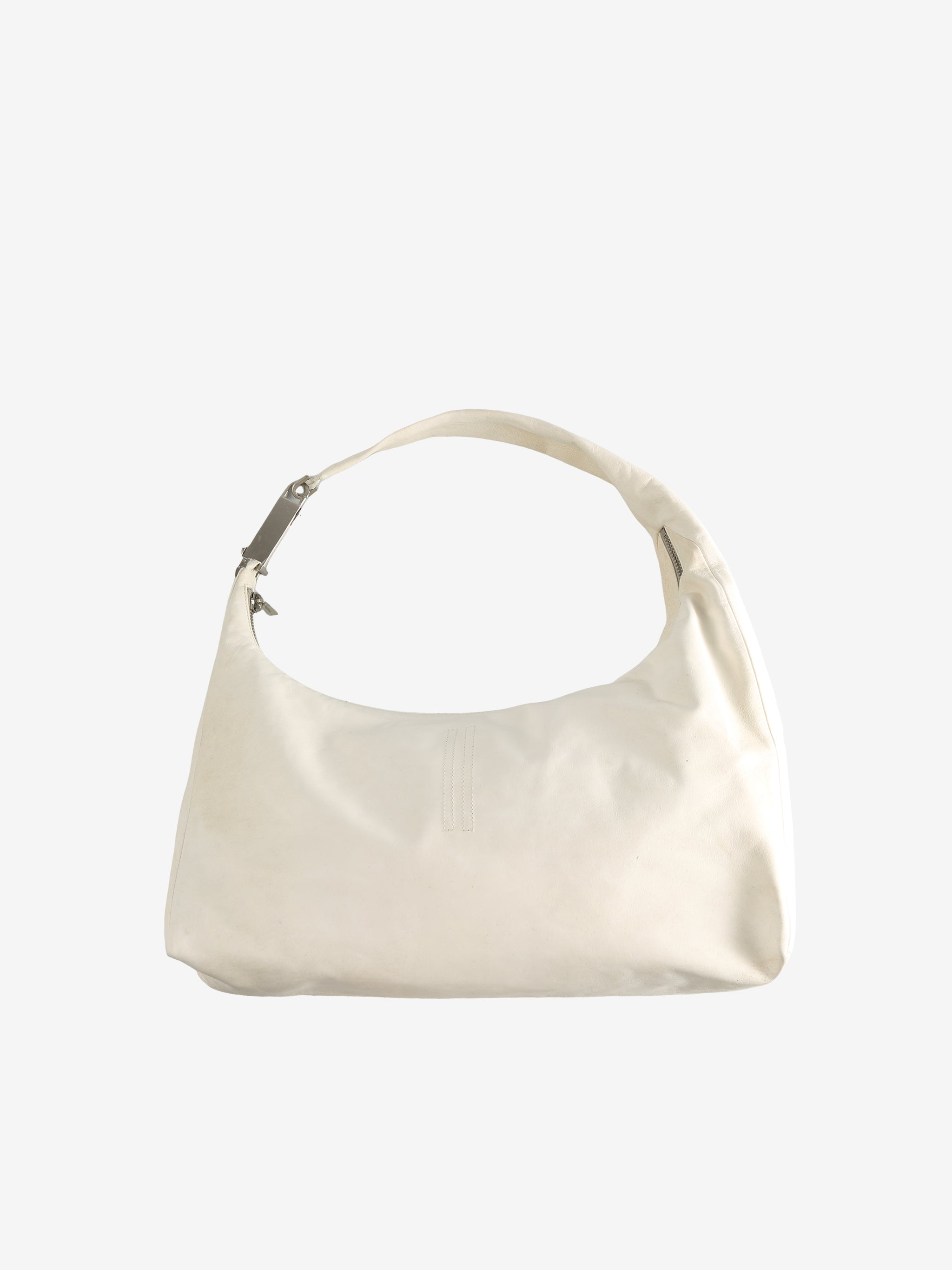 White bag, back view