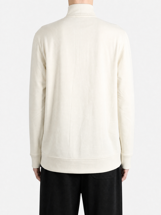 Tan knitwear, full body view