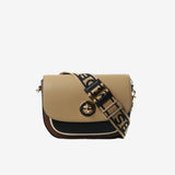 Tan bag, front view