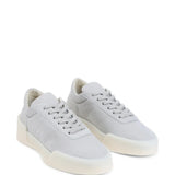 Grey sneakers, side view