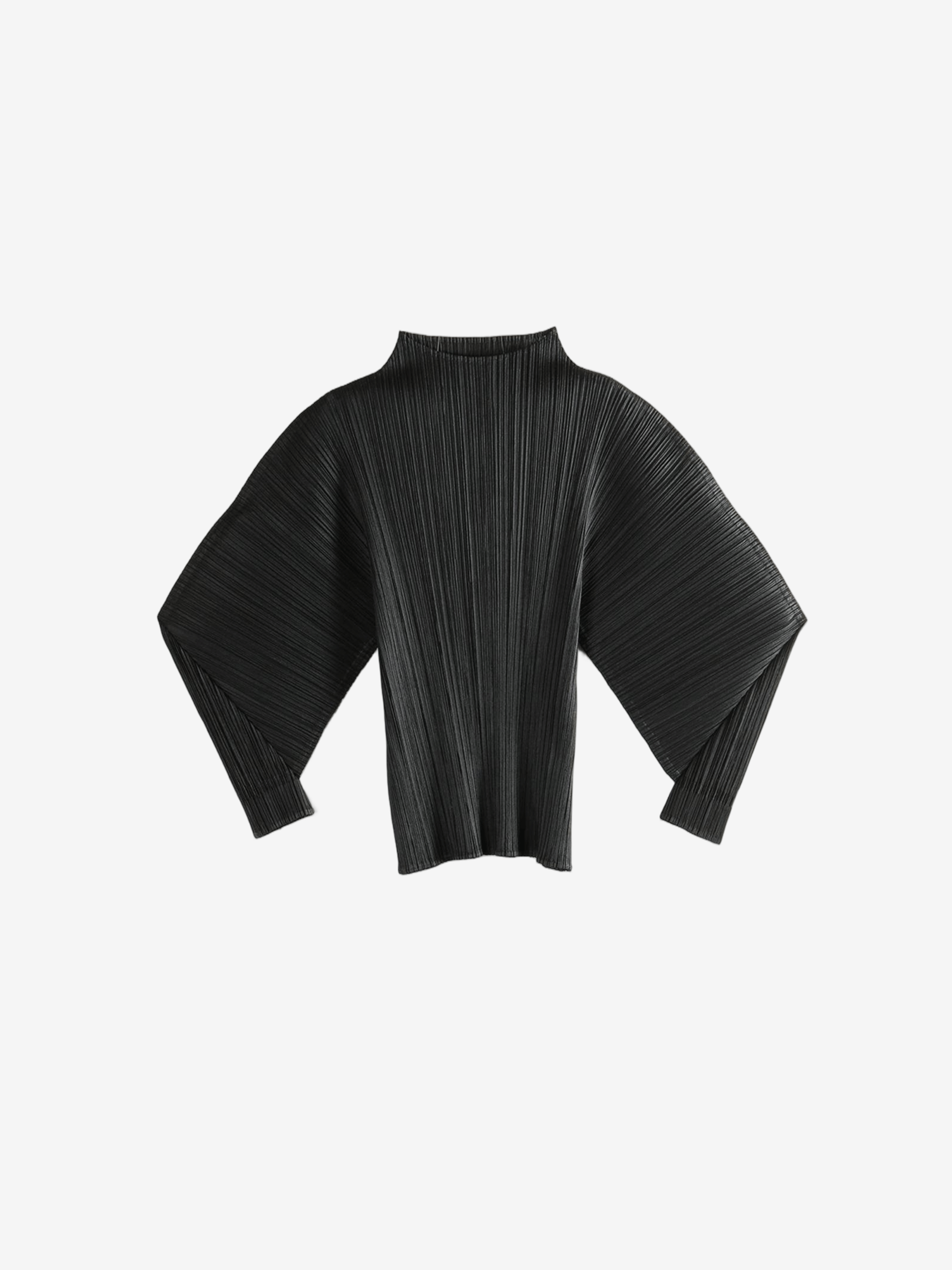 Black shirt, front view