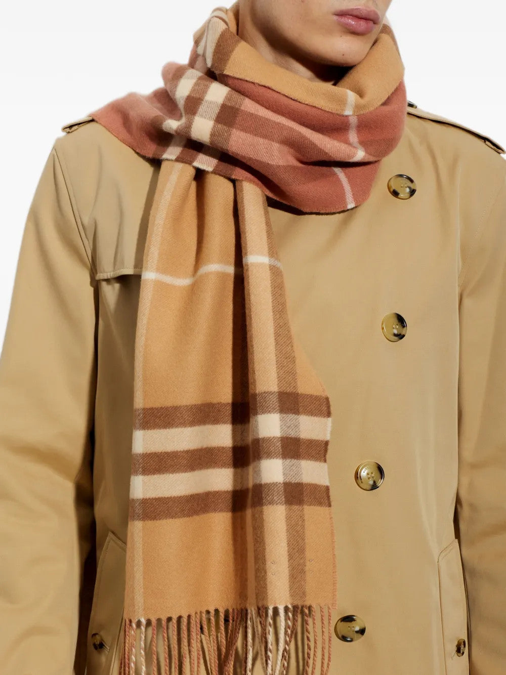 Brown scarf, front view
