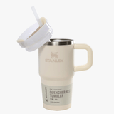 Tan tumbler,side view