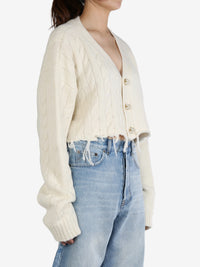 VETEMENTS - Women Split Cropped Cardigan