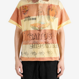 Orange t-shirt, full body view