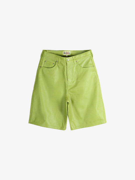 Green shorts, front view