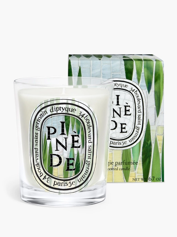White candle, front view