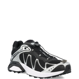 black sneakers, side view