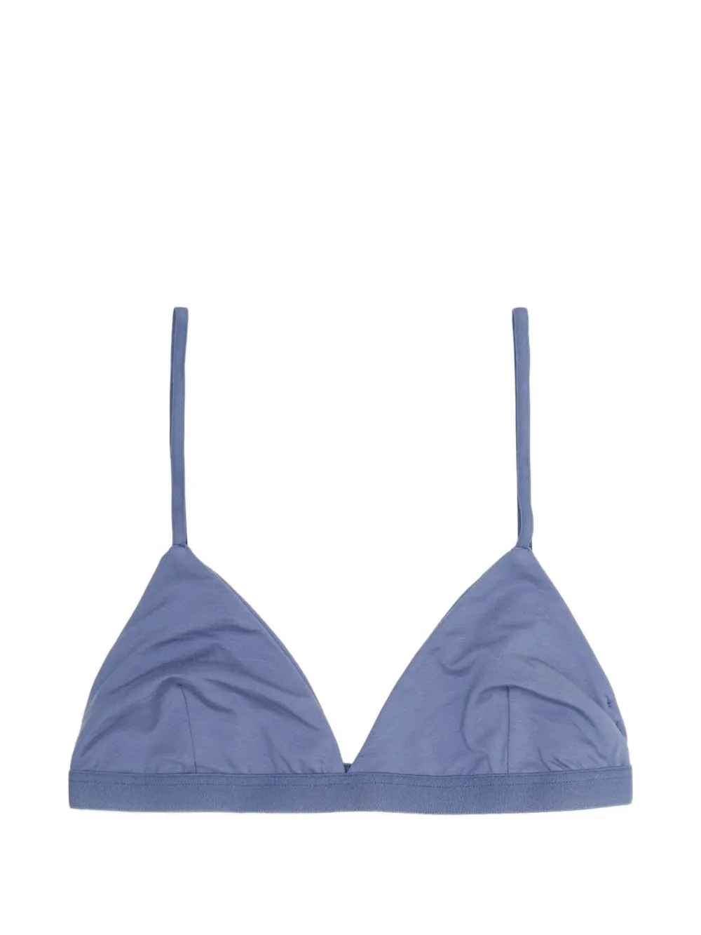 blue bra, front view