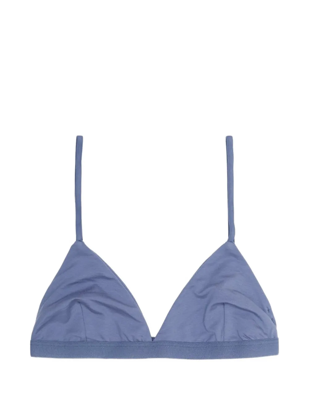 blue bra, front view