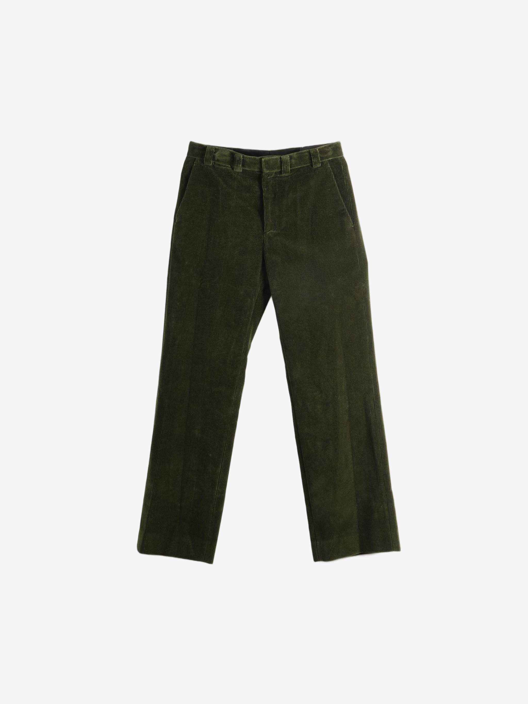 Green pants, front view