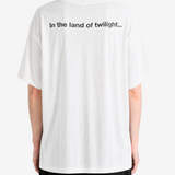 White t-shirt, full body view