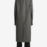 Grey jacket, full body view