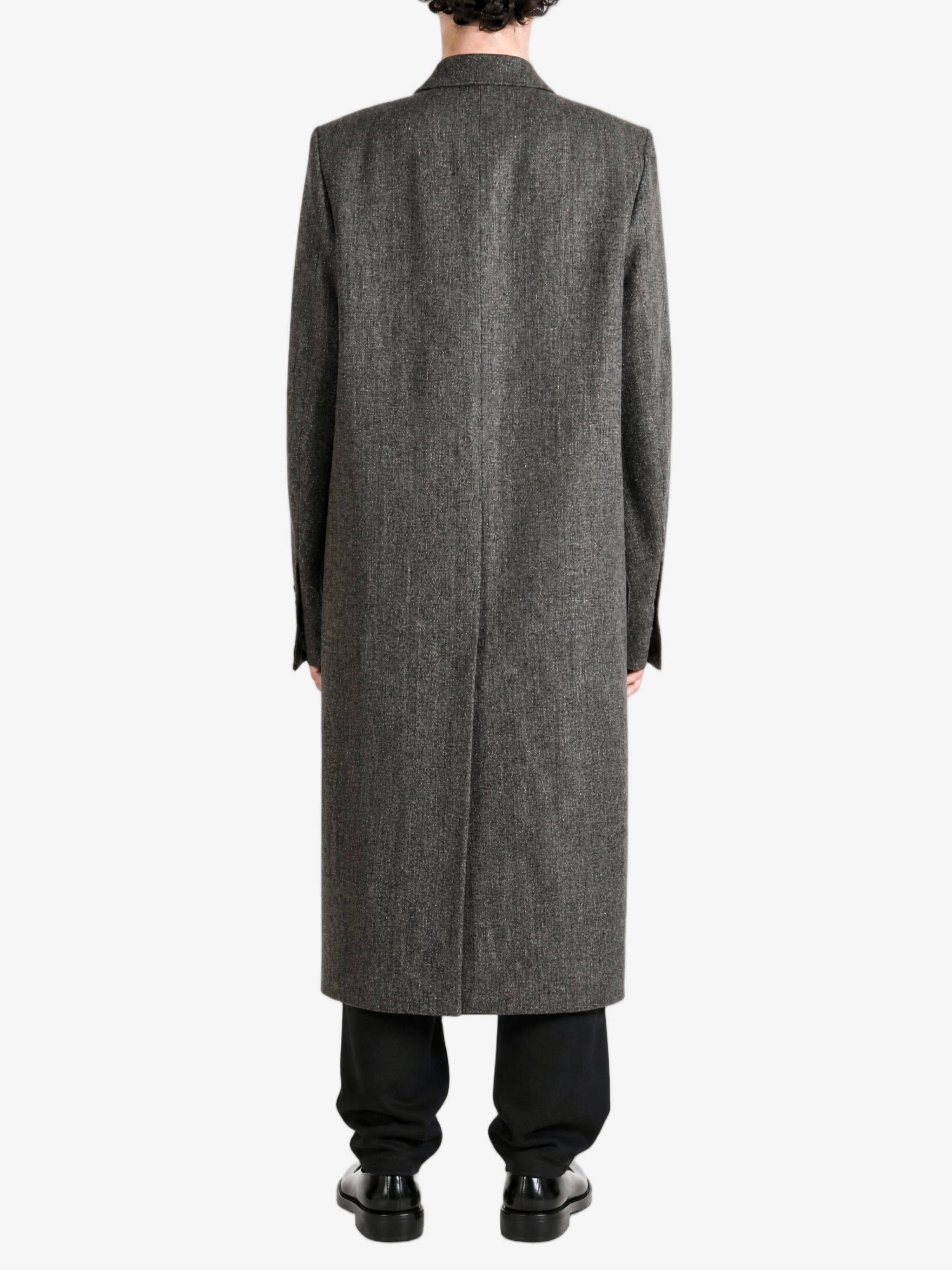 Grey jacket, full body view