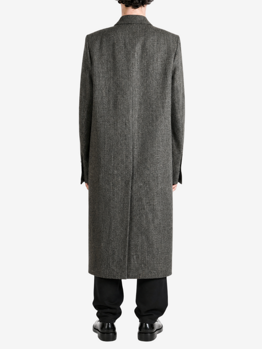 Grey jacket, full body view