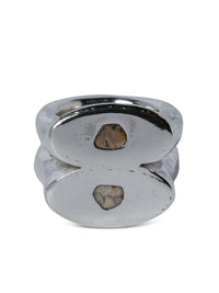 PARTS OF FOUR - Stack Ring (Romans, 0.4 CT, 2 Diamond Slabs, PA+DIA)