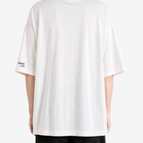 White t-shirt, full body view